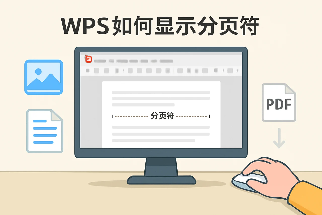 wps如何显示分页符