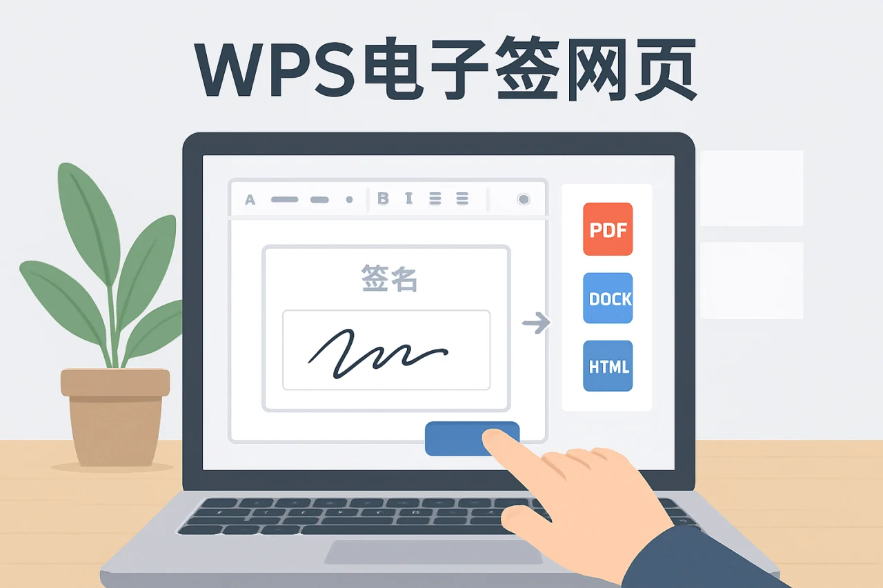 wps电子签网页