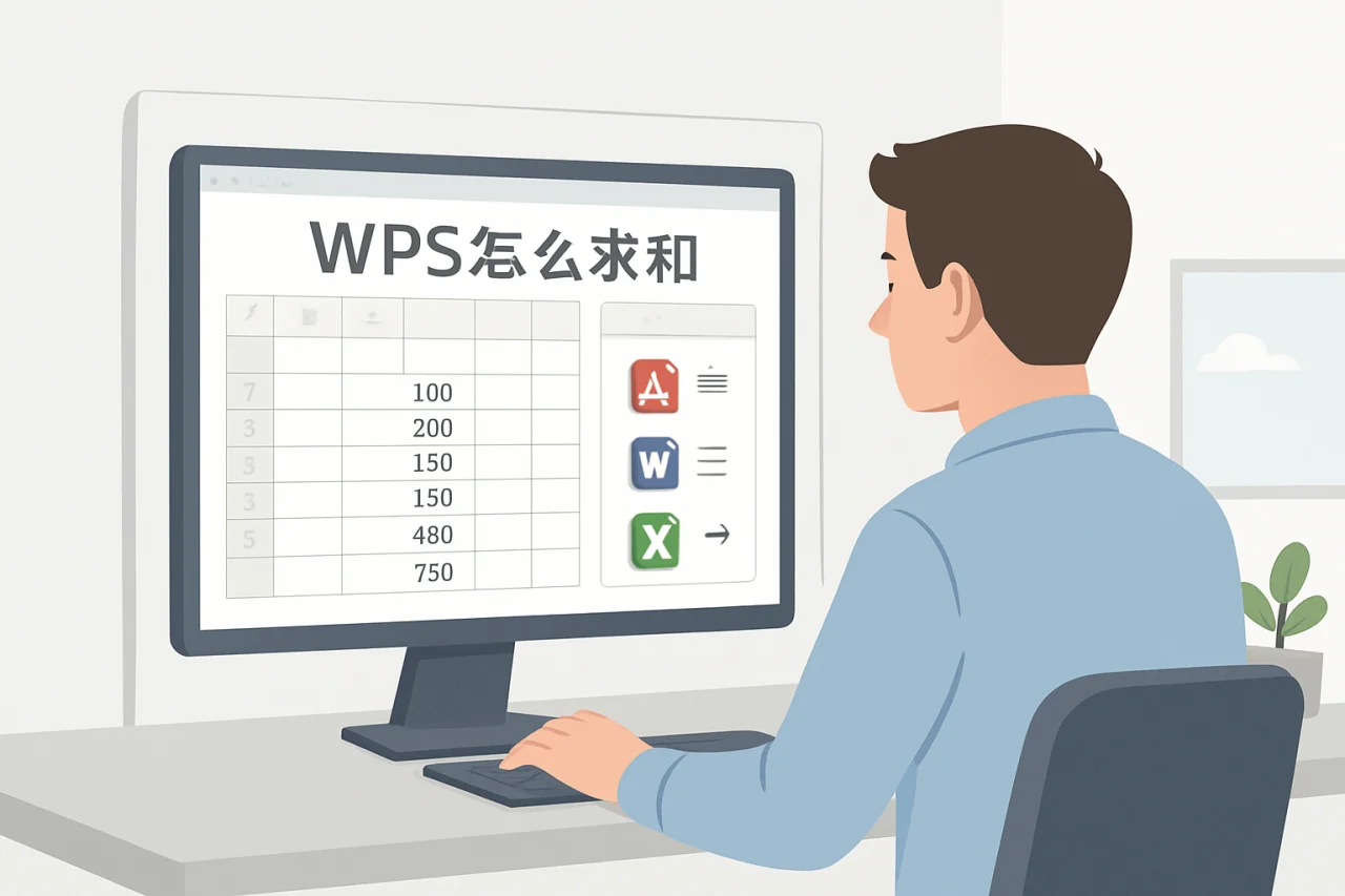 wps怎么求和