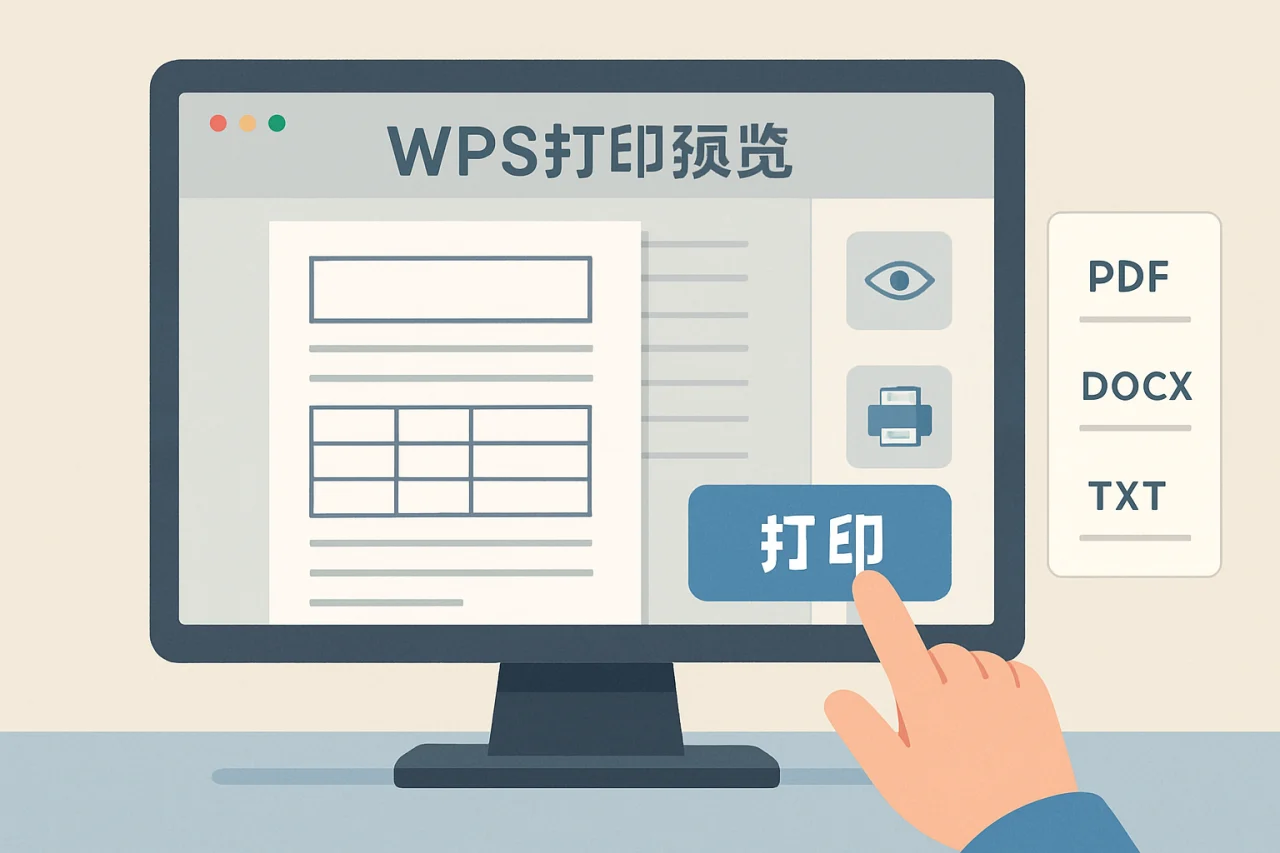 wps打印预览