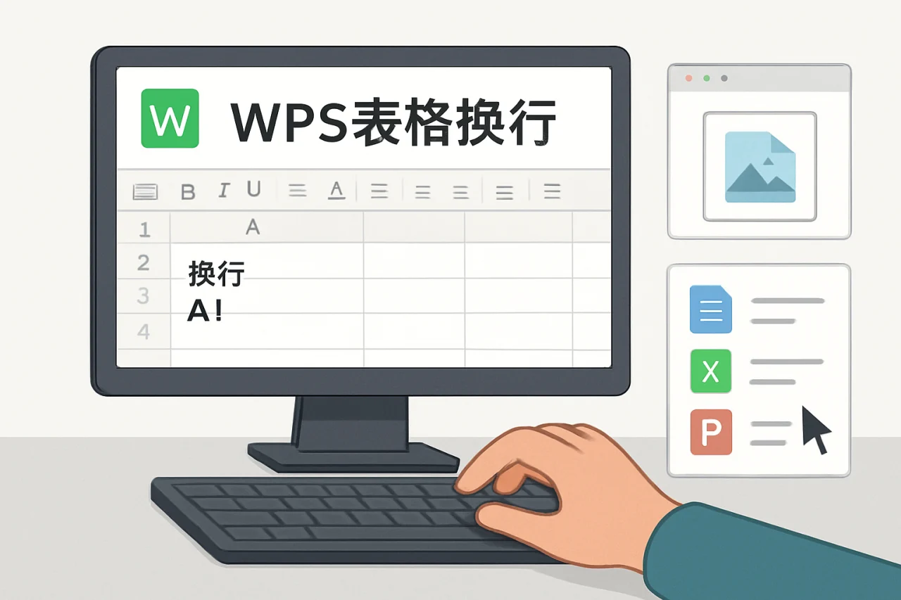 wps表格换行