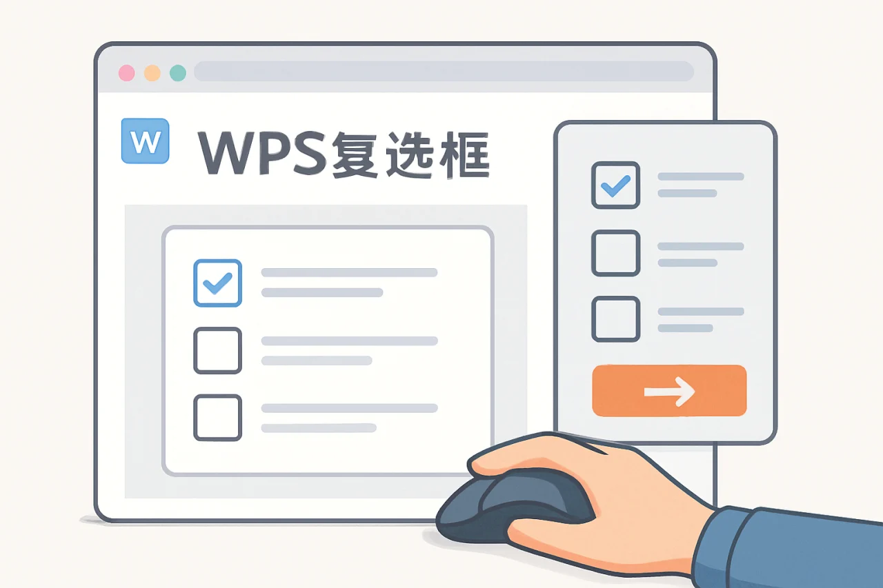 wps复选框