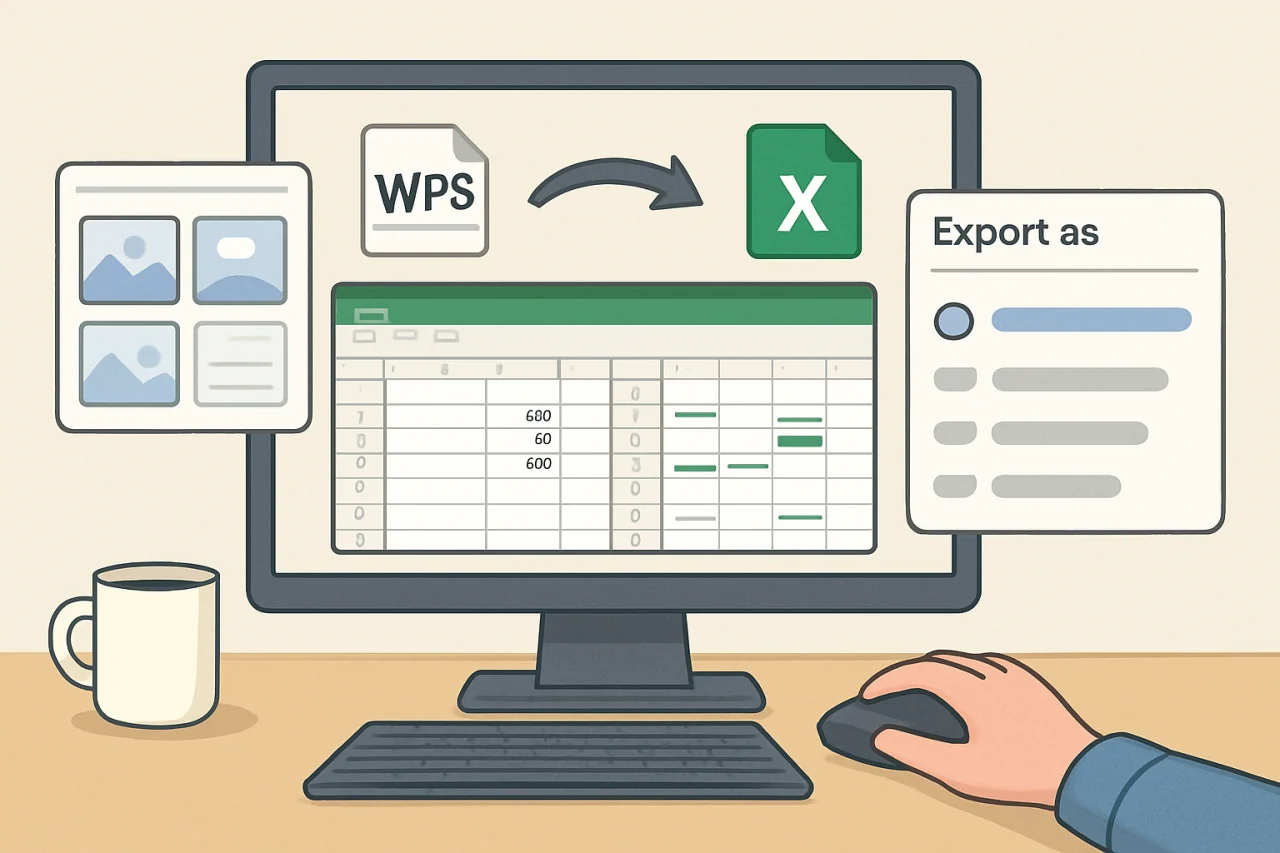 wps转换成excel