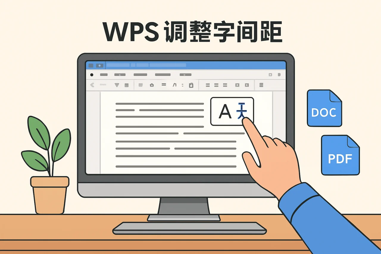 wps调整字间距