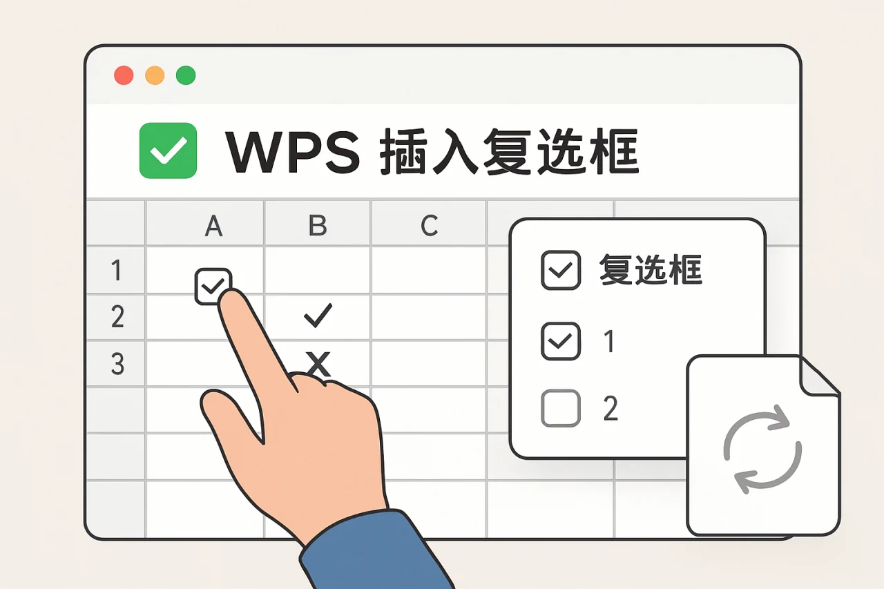wps插入复选框