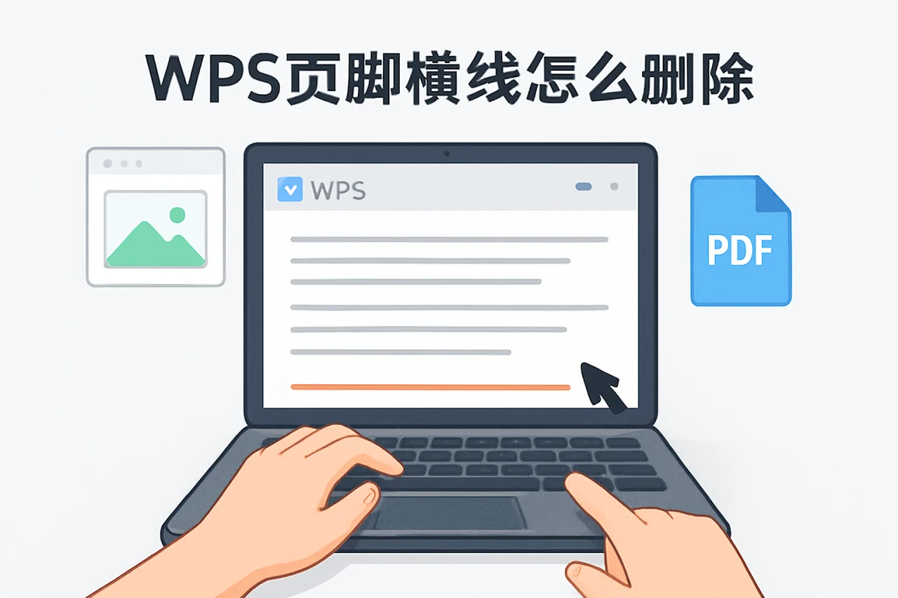 wps页脚横线怎么删除
