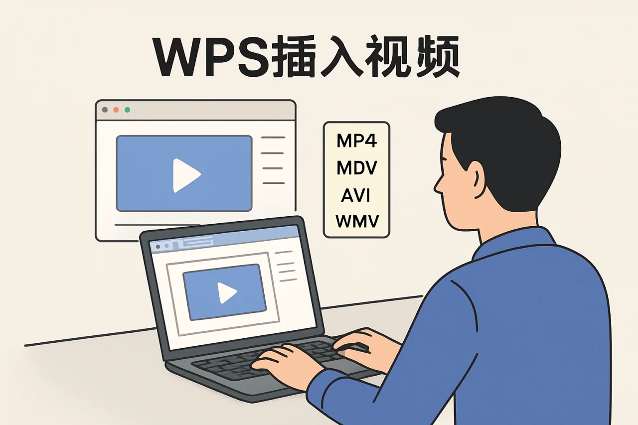 wps插入视频