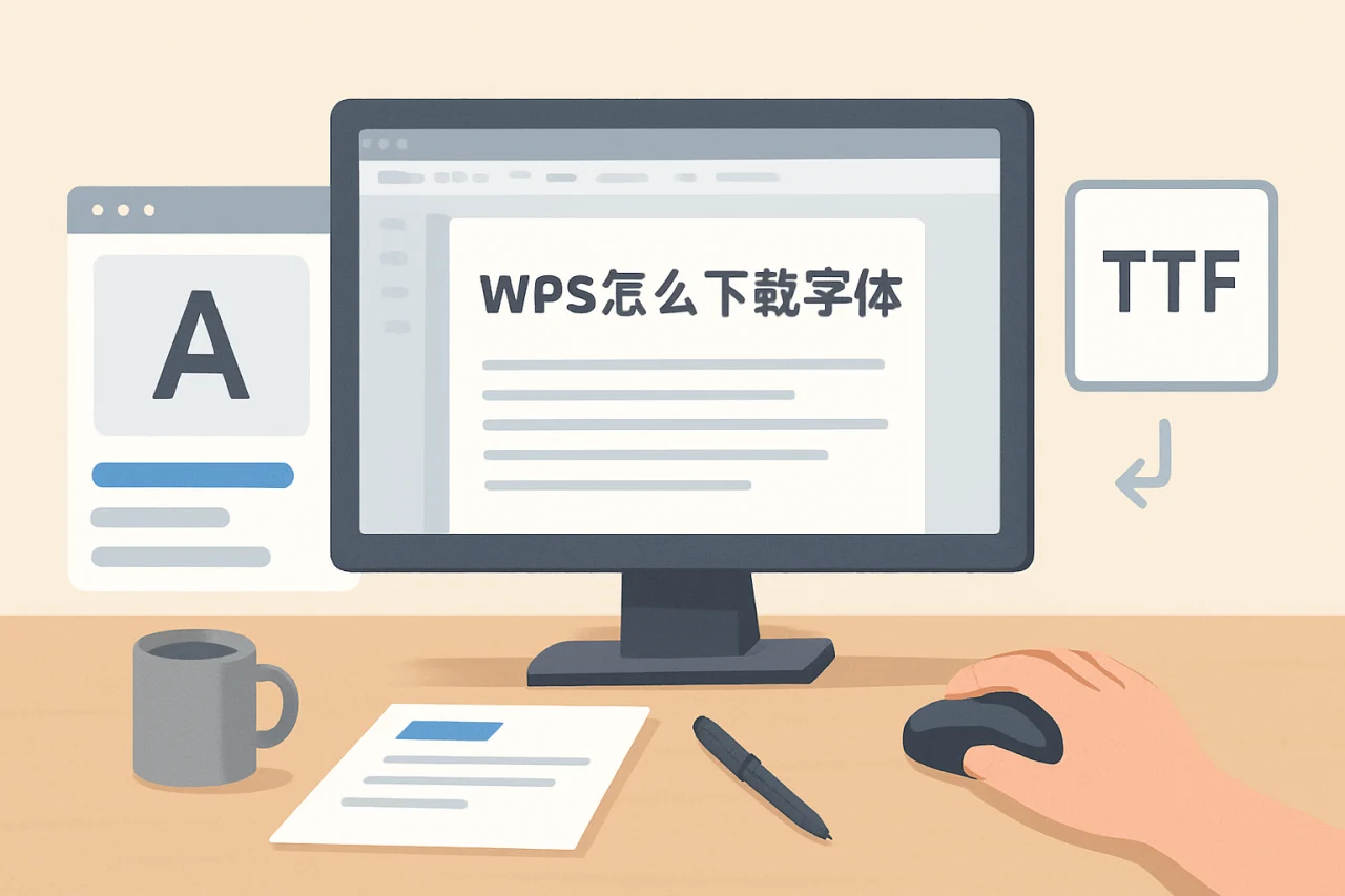 wps怎么下载字体