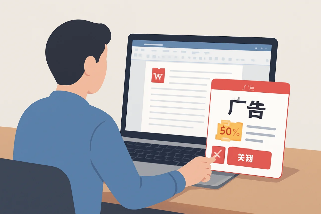 wps关闭广告