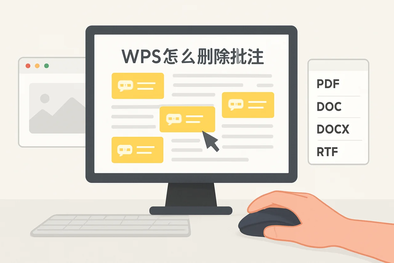 wps怎么删除批注