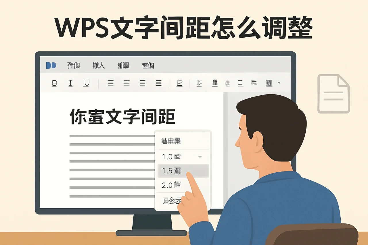 wps文字间距怎么调整