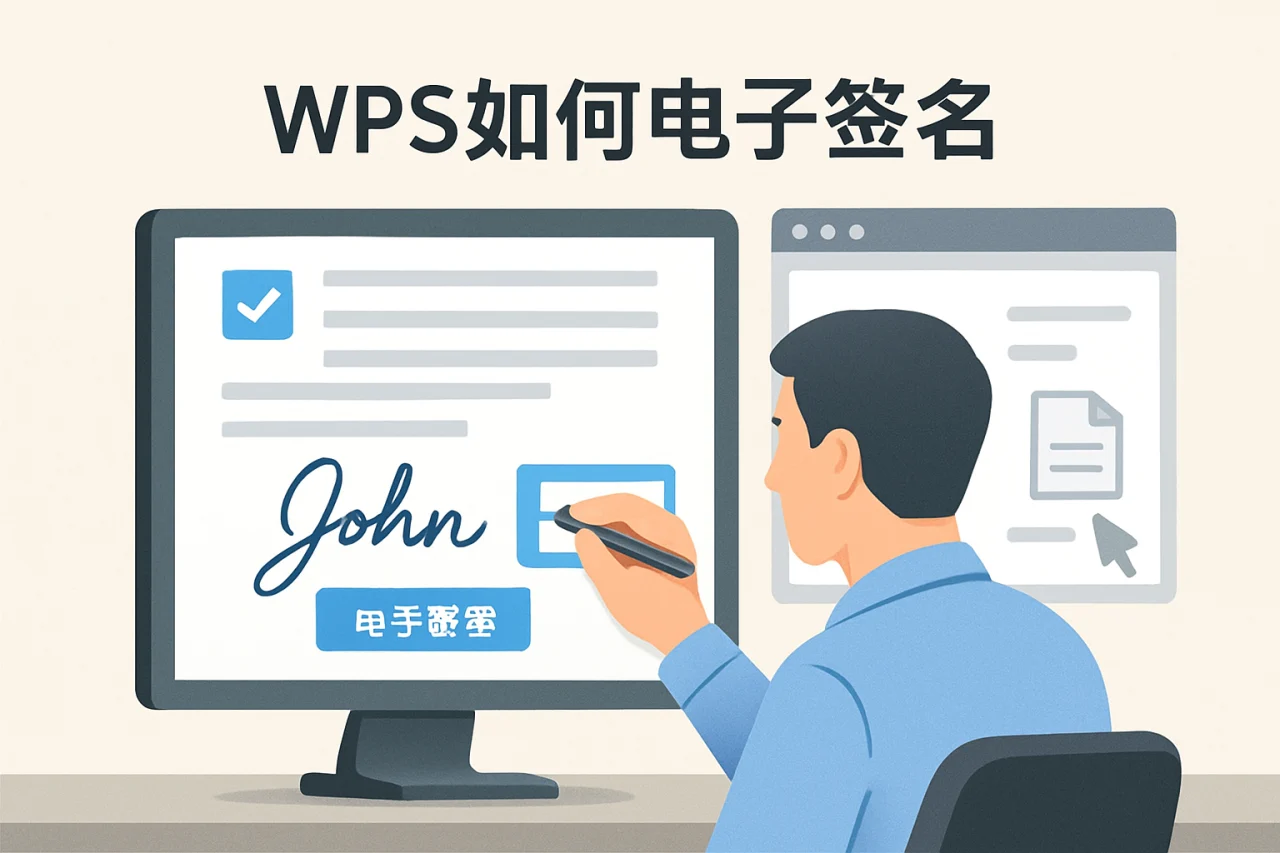 wps如何电子签名