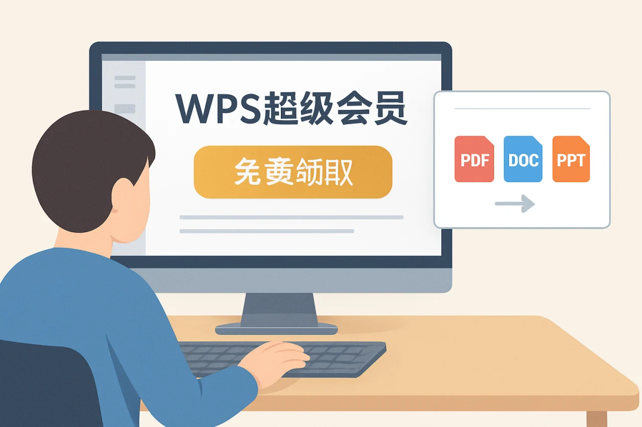 wps超级会员免费领取