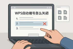 wps自动编号怎么关闭