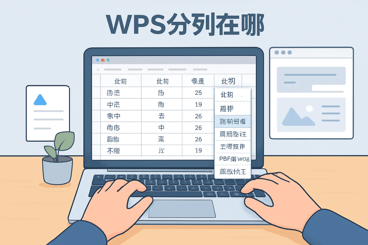 wps分列在哪