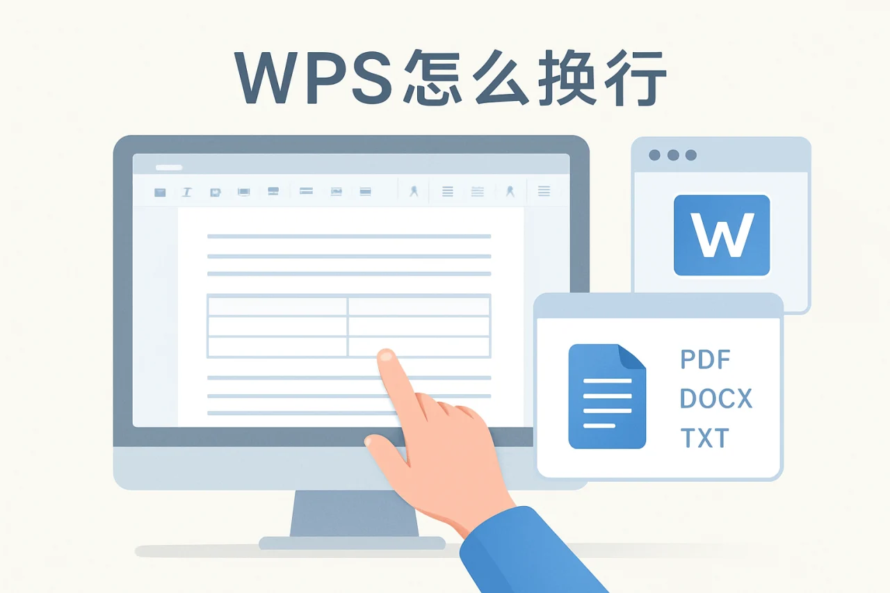 wps怎么换行
