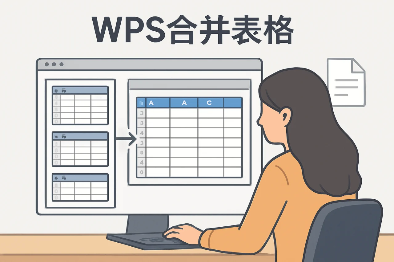 wps合并表格