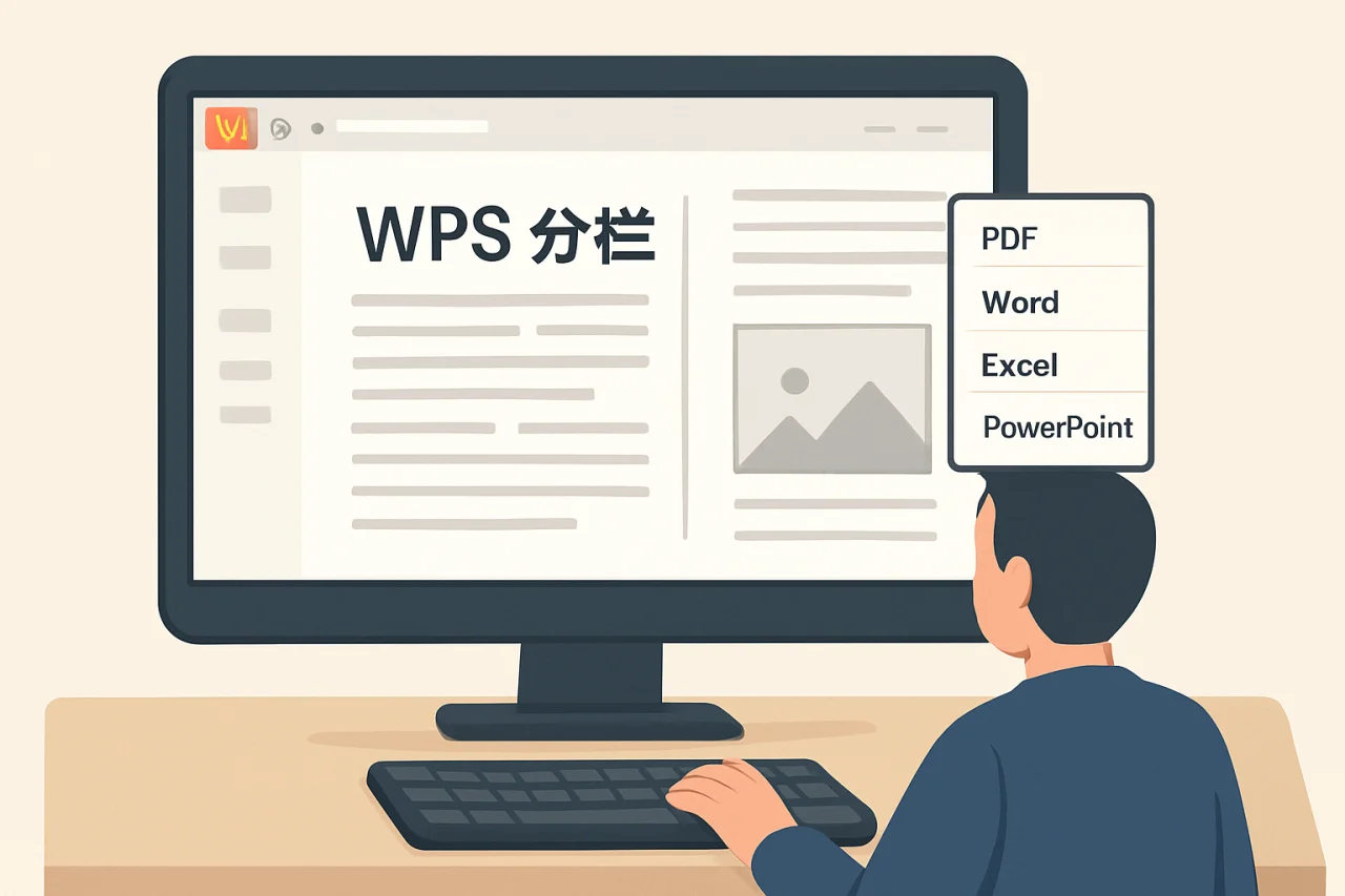 wps分栏